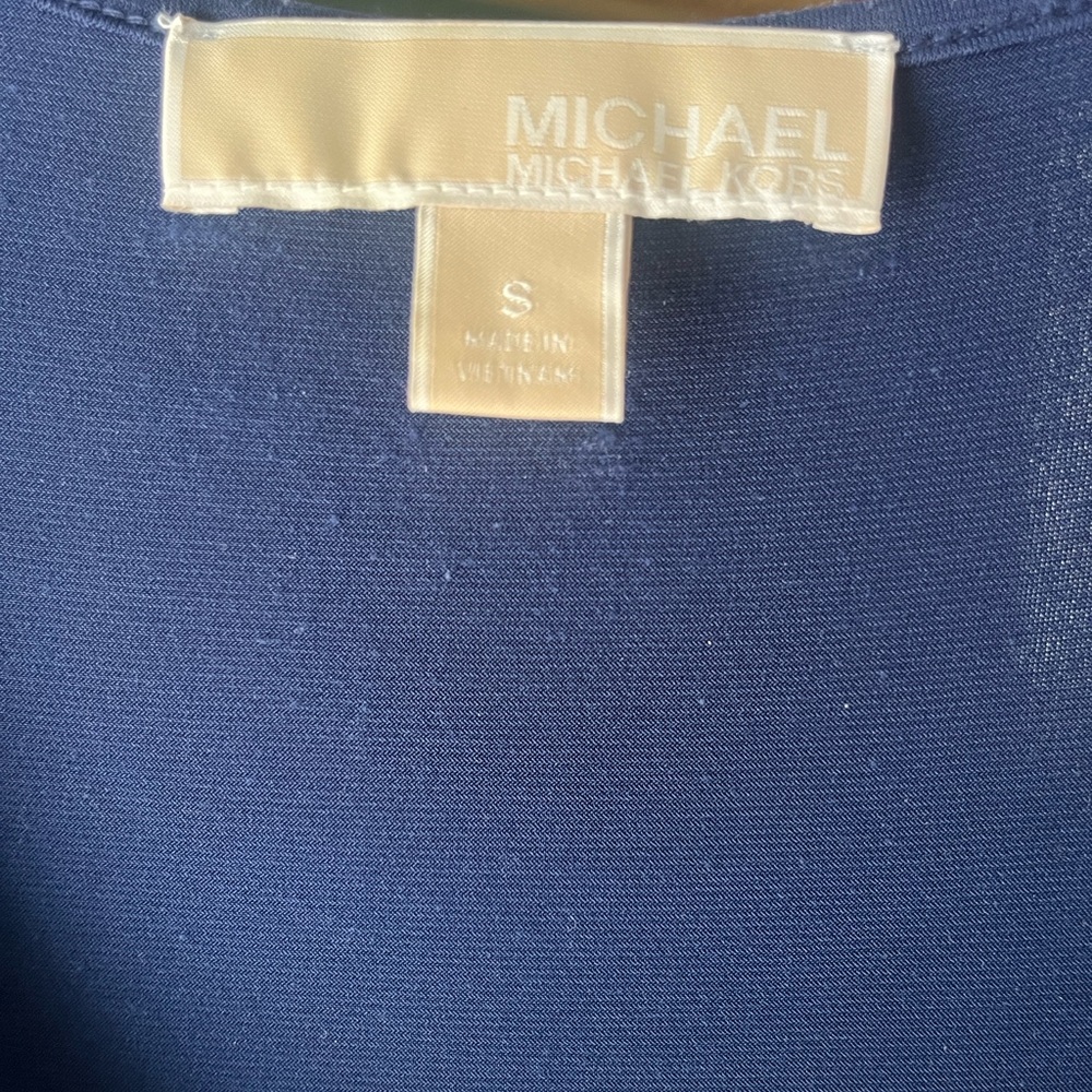 MICHAEL Michael Kors Navy Scoop Neck Maxi Dress - Picture 4 of 4